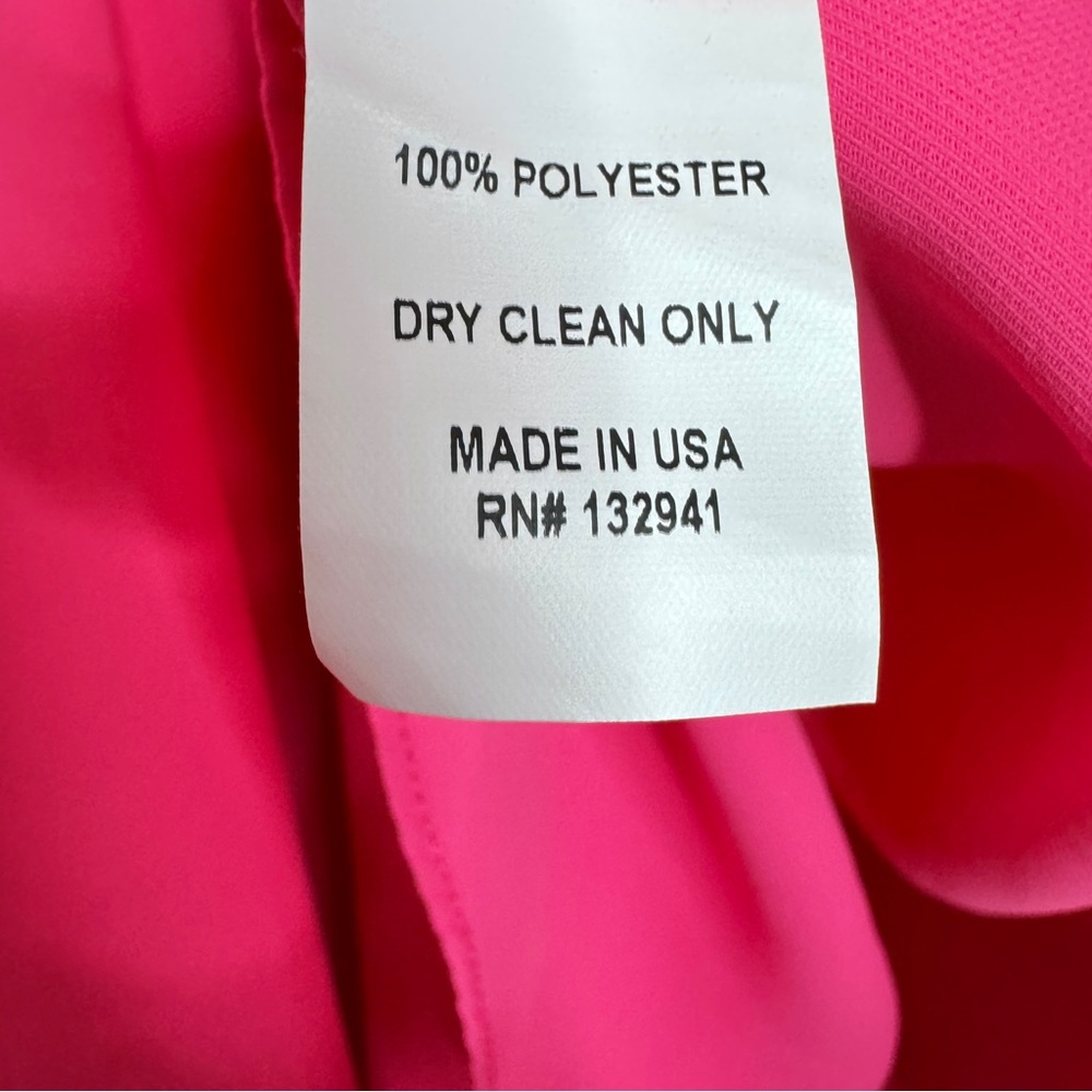 Amanda Uprichard Jojo Dress Pink Lacquer Mini Babydoll Spaghetti Strap SZ Small - Picture 13 of 16
